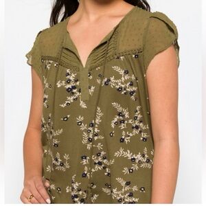 Daniel Rainn Flutter Sleeve Olive M
